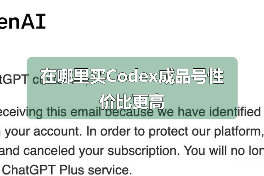 在哪里买Codex成品号性价比更高